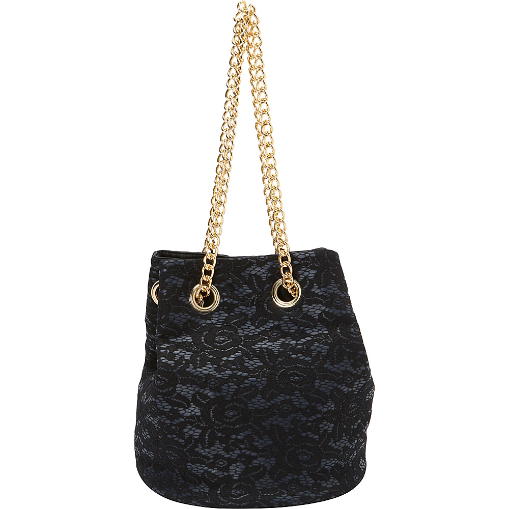 SW Global Omie Chain Strap Shoulder Bag Black SW Global Manmade Handbags