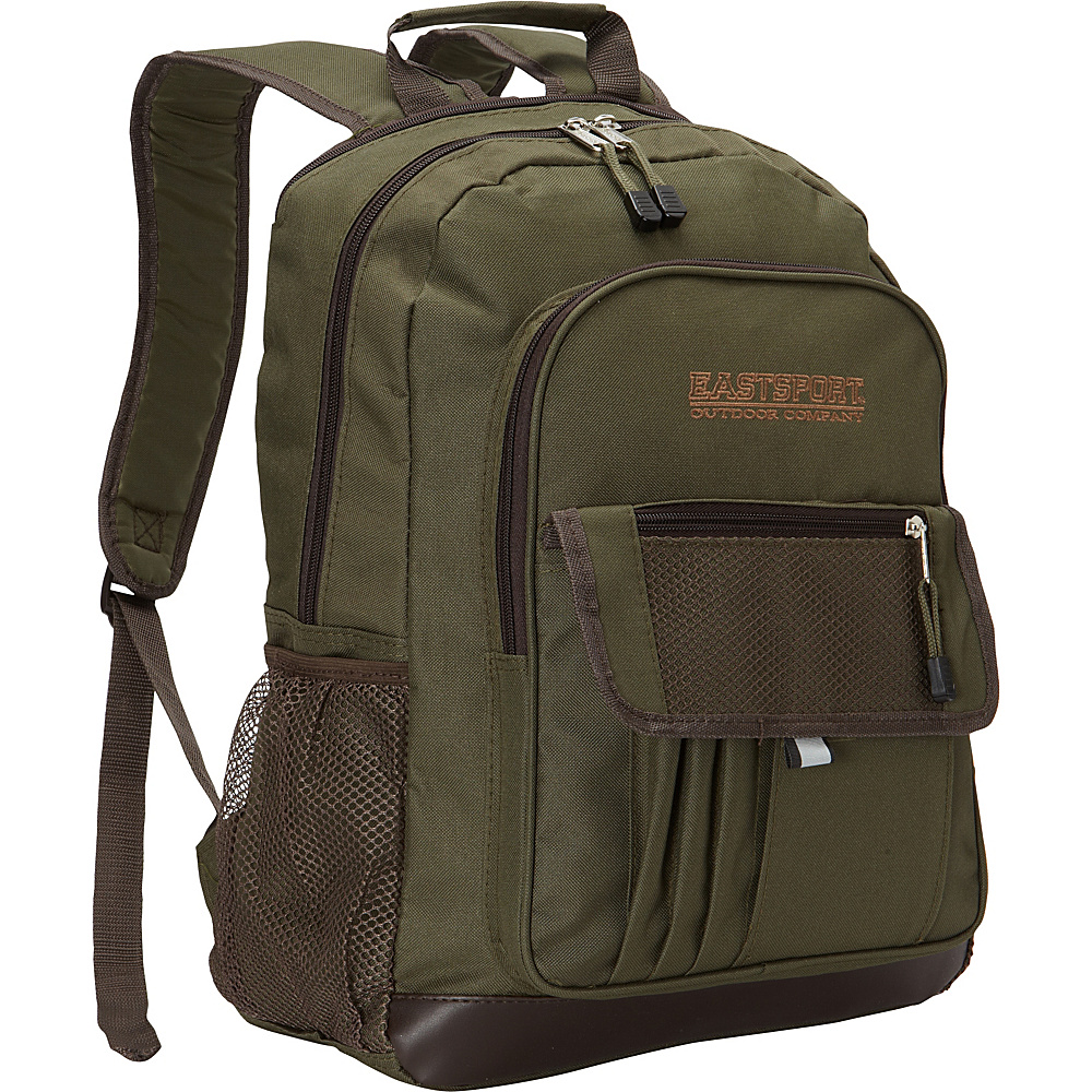 Eastsport Basic Tech Backpack Army Green Eastsport Laptop Backpacks