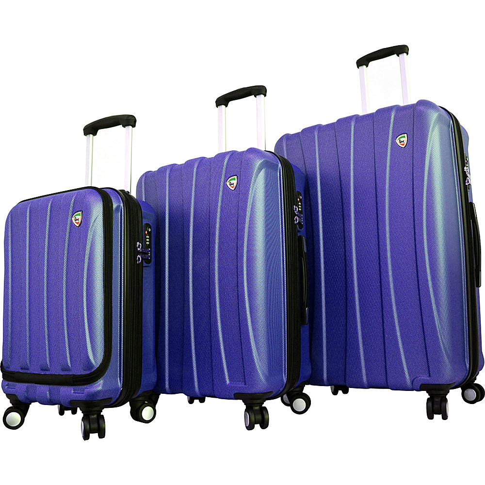 UPC 812836022008 product image for Mia Toro Tasca Fusion Hardside Spinner Luggage 3PC Set Blue - Mia Toro Luggage S | upcitemdb.com