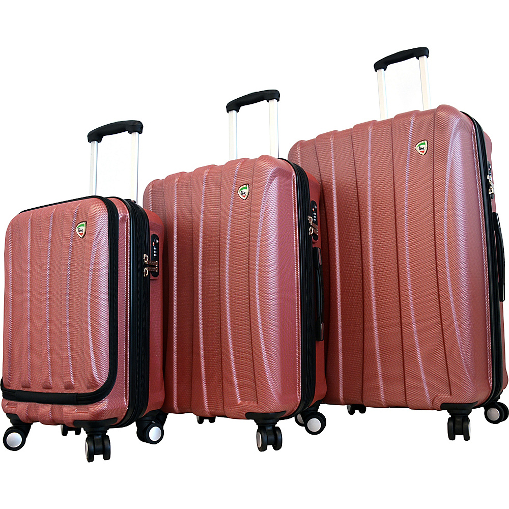 Mia Toro ITALY Tasca Fusion Hardside Spinner Luggage 3PC Set Red Mia Toro ITALY Luggage Sets