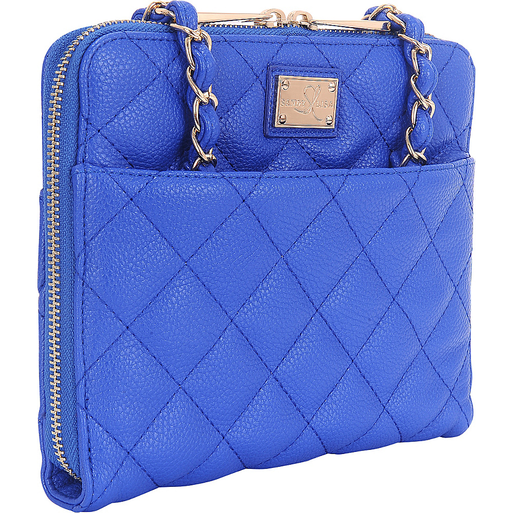 Sandy Lisa St. Tropez Quilted Purse iPad Mini Blue Sandy Lisa Electronic Cases