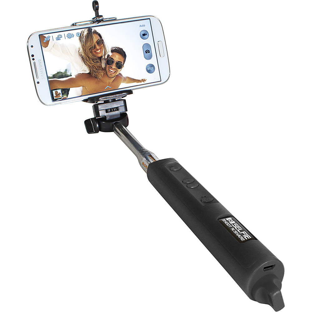 Digital Treasures Selfie Shoot N Share Bluetooth Selfie Stick Black Digital Treasures Business Accessories