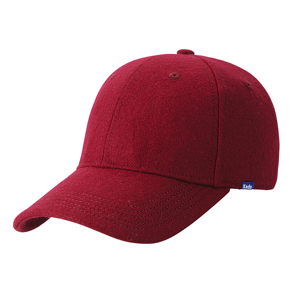 Keds Wool Baseball Cap Beet Red Keds Hats