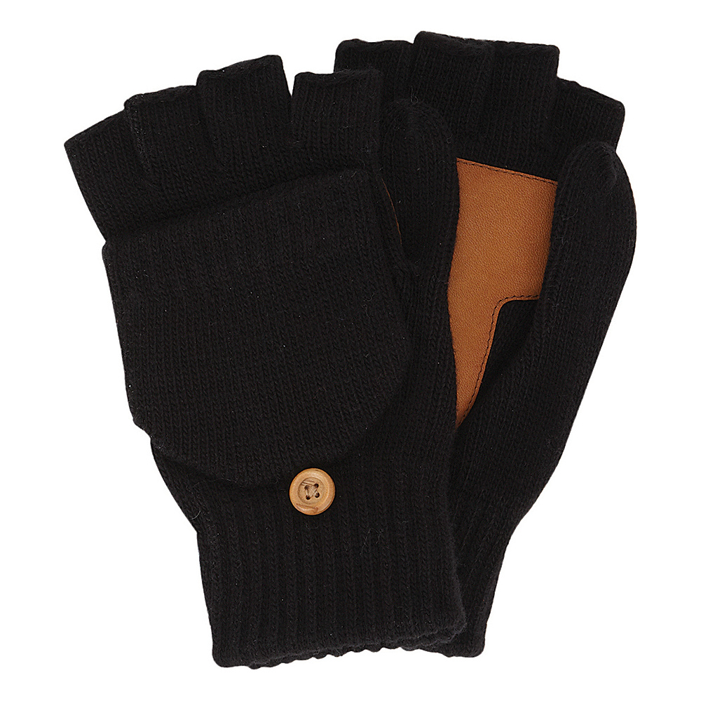Original Penguin Costello Convertible Knit Mittens Black Original Penguin Gloves