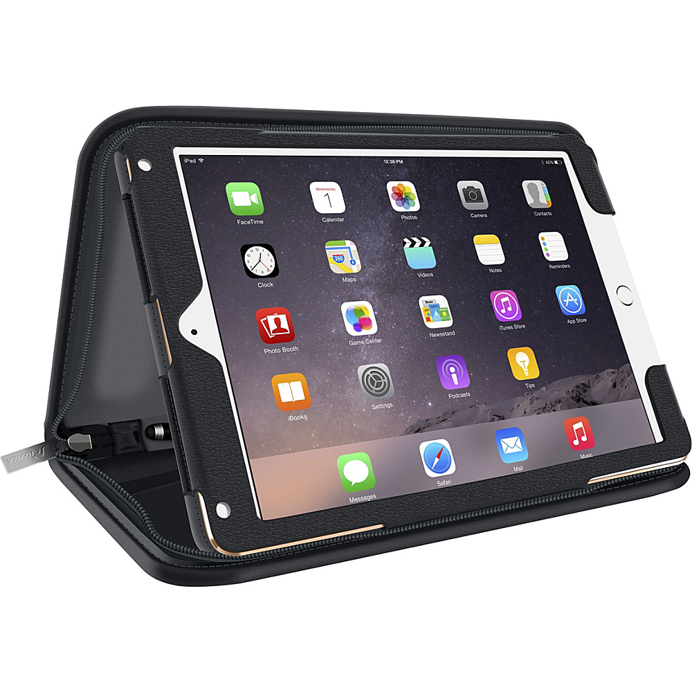 rooCASE Apple iPad Pro Case Executive Portfolio Leather Smart Cover Black rooCASE Electronic Cases