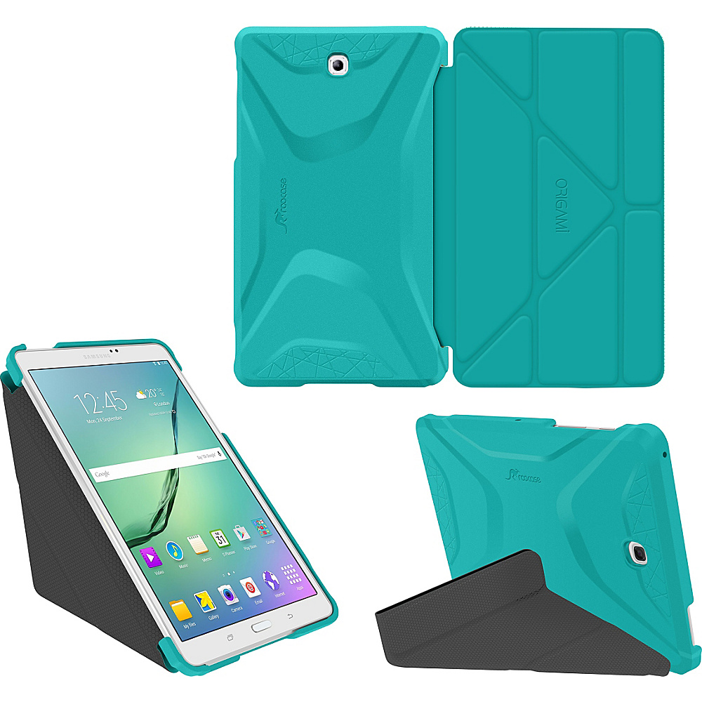 rooCASE Samsung Galaxy Tab S2 8.0 Case Origami Slim Shell Cover Blue rooCASE Laptop Sleeves