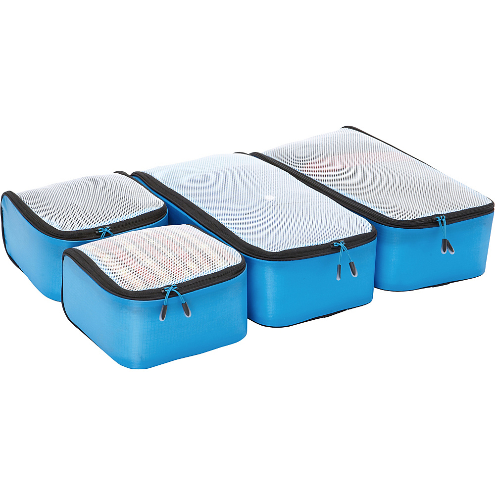 eBags Ultralight Packing Cubes Getaway 4pc Set Blue eBags Packing Aids