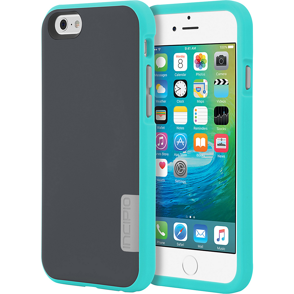 Incipio Phenom for iPhone 6 6s Charcoal Turquoise Light Gray Incipio Electronic Cases