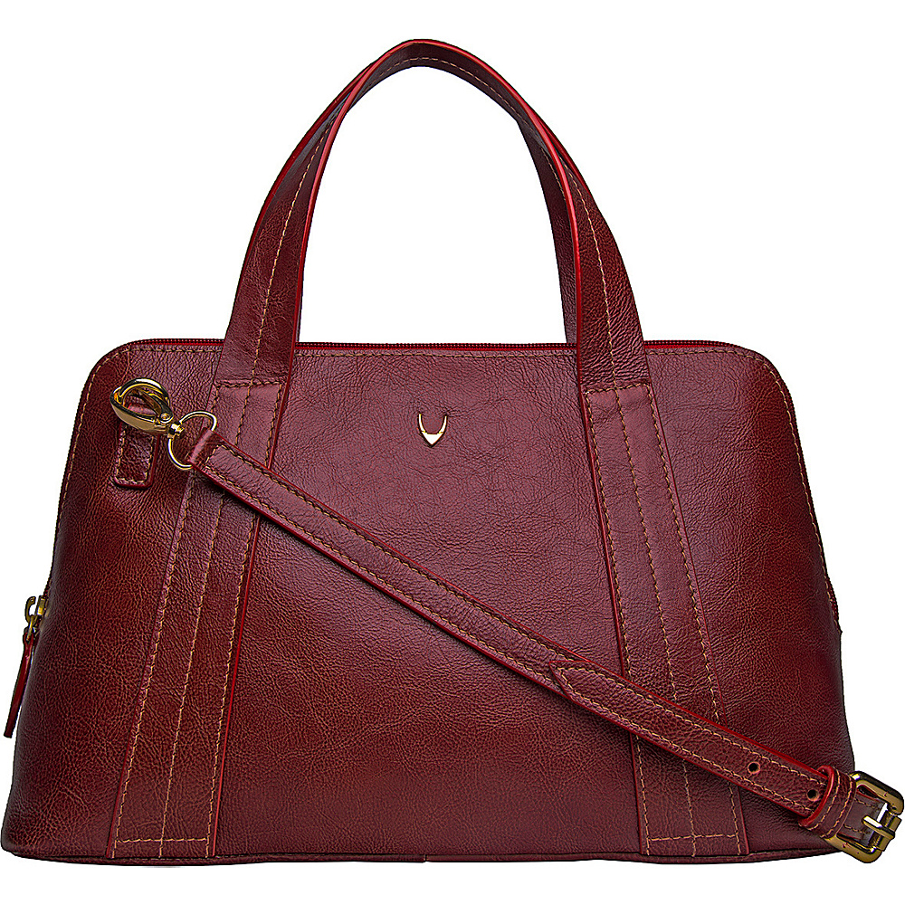 Hidesign Cerys Leather Satchel Red Hidesign Leather Handbags