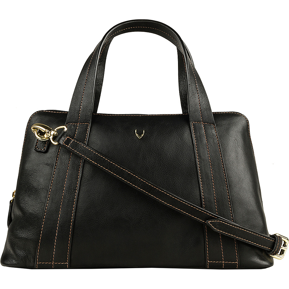 Hidesign Cerys Leather Satchel Black Hidesign Leather Handbags
