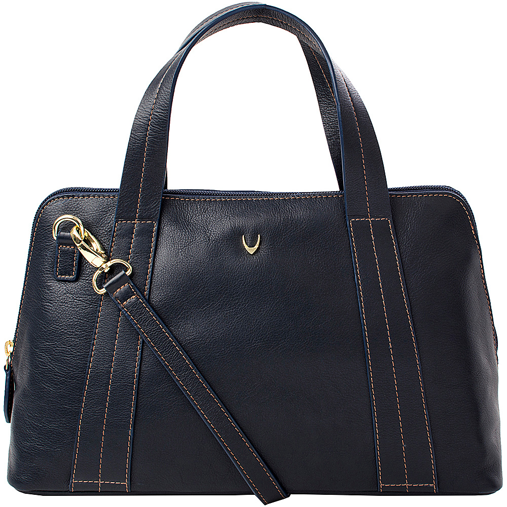 Hidesign Cerys Leather Satchel Blue Hidesign Leather Handbags