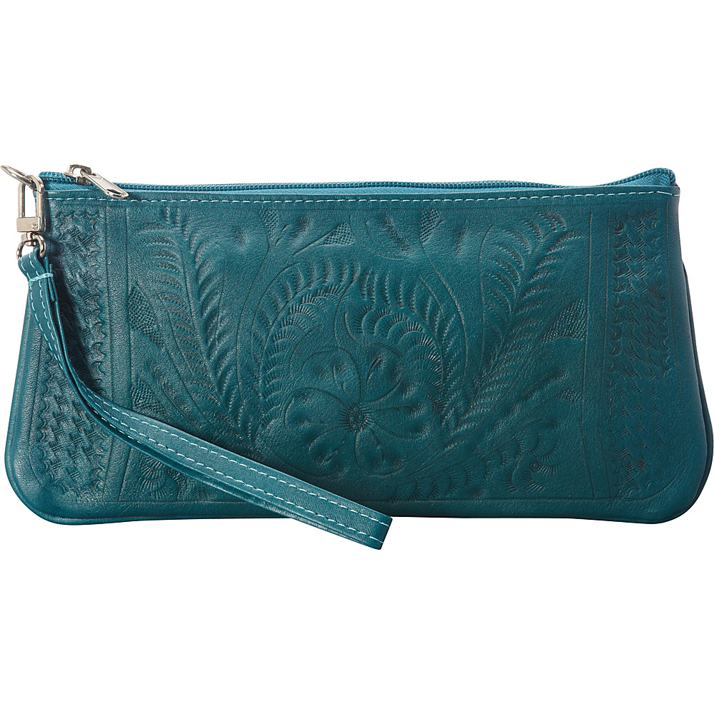 Ropin West Clutch Purse Turquoise Ropin West Leather Handbags