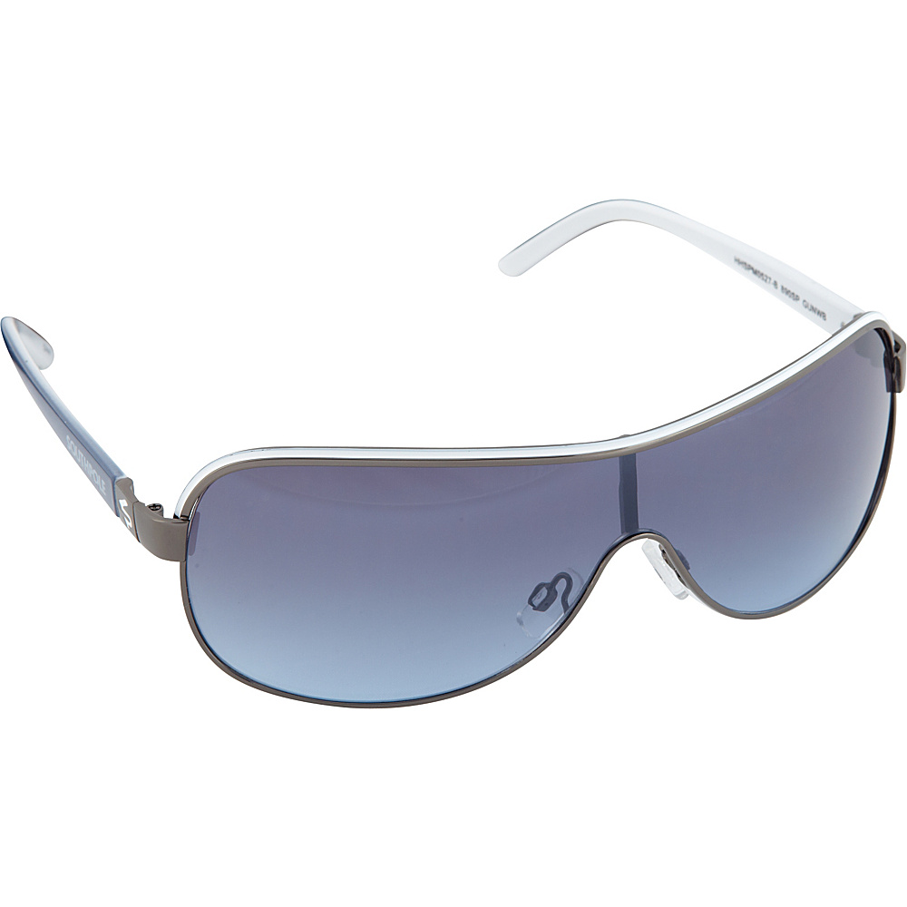 SouthPole Eyewear Metal Shield Sunglasses Gun White Black SouthPole Eyewear Sunglasses