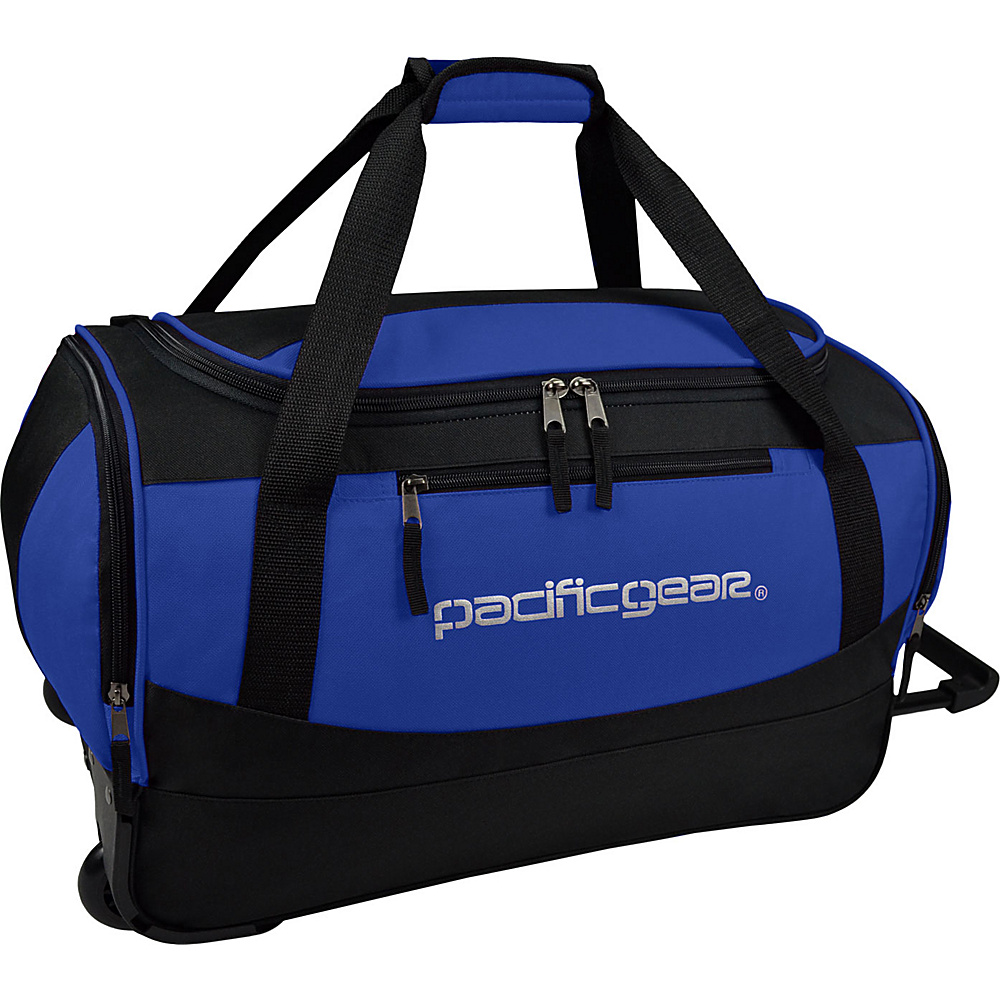 Traveler s Choice Pacific Gear Gala 20 Carry On Rolling Duffel Bag Black Blue Traveler s Choice Rolling Duffels