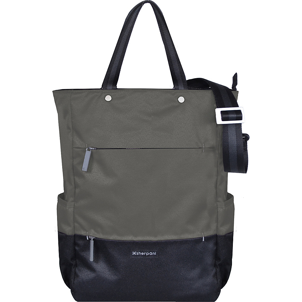 Sherpani Camden Recyled Convertible Backpack Ash Sherpani Everyday Backpacks