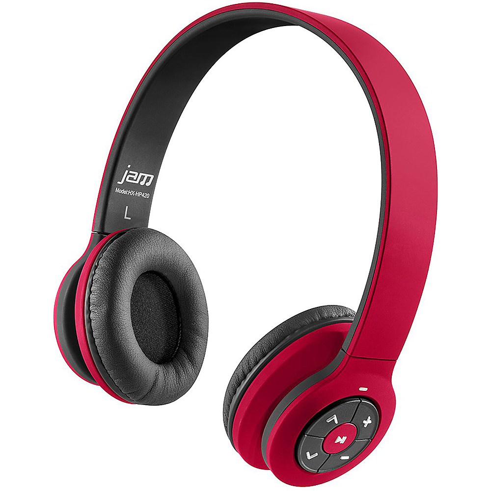 Jam Audio Transit Bluetooth Headphones Red Jam Audio Headphones Speakers