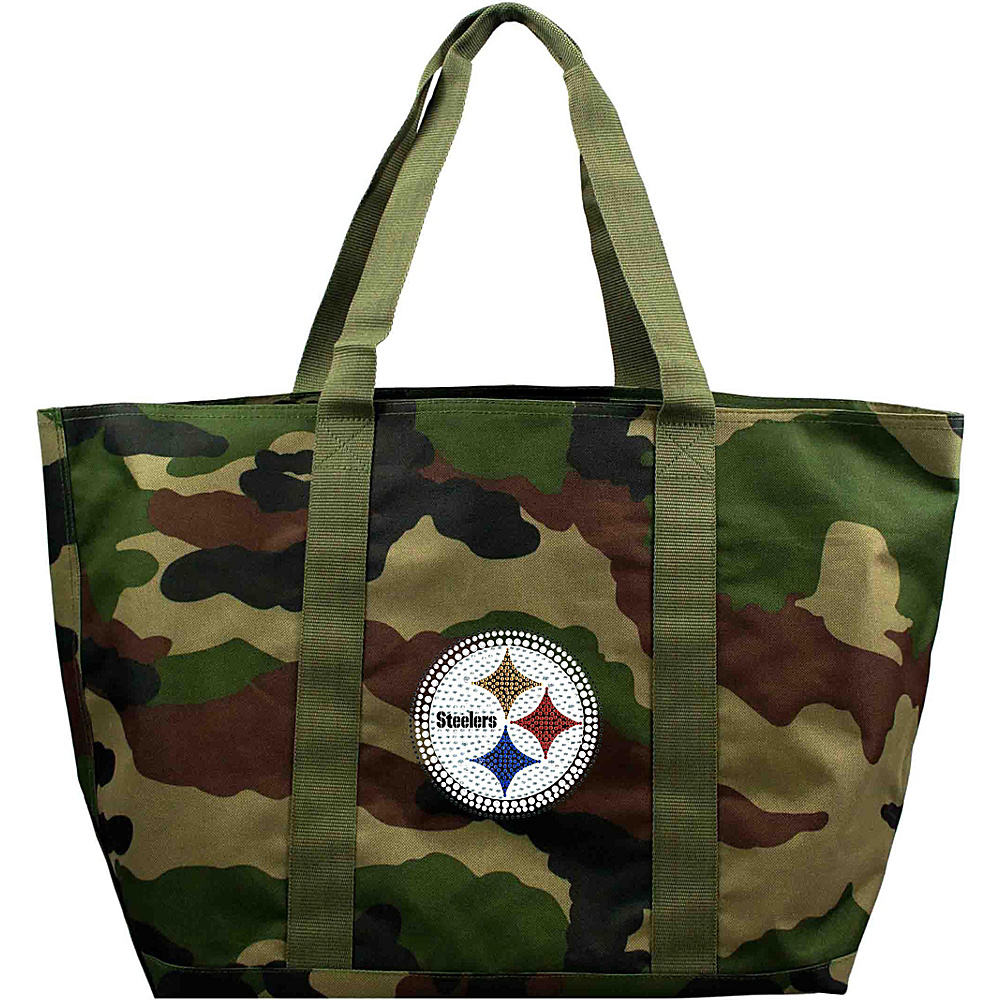 Littlearth Camo Tote NFL Teams Pittsburgh Steelers Littlearth Fabric Handbags