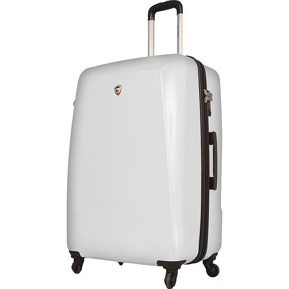 Mia Toro ITALY Fibre di Carbonio Moderno 21 Hardside Spinner Carry On White Mia Toro ITALY Hardside Luggage