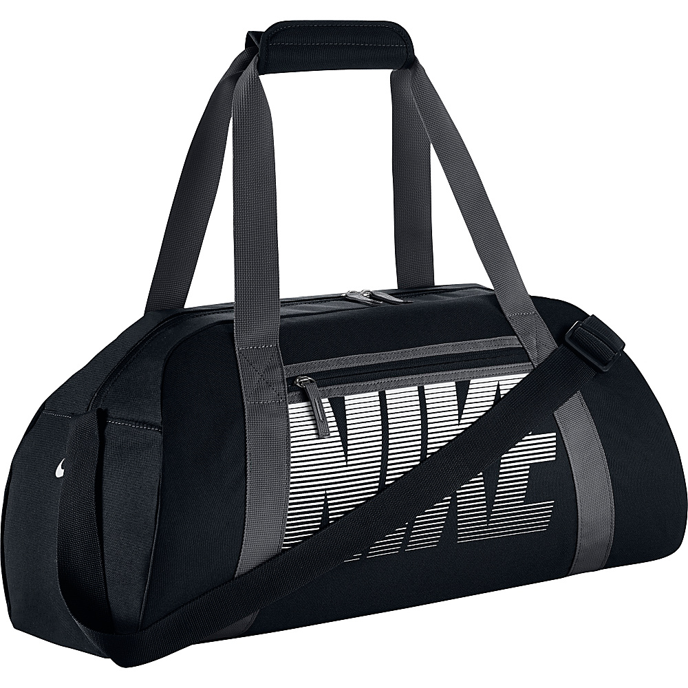 Nike Women s Gym Club Bag BLACK DARK GREY WHITE Nike All Purpose Duffels