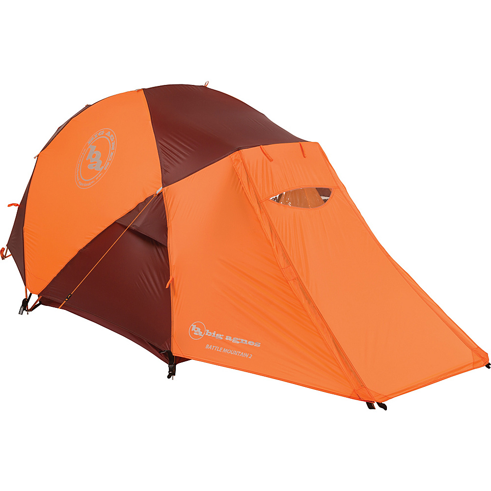 Big Agnes Battle Mountain 2 Person Tent Orange Red Big Agnes Outdoor Accessories
