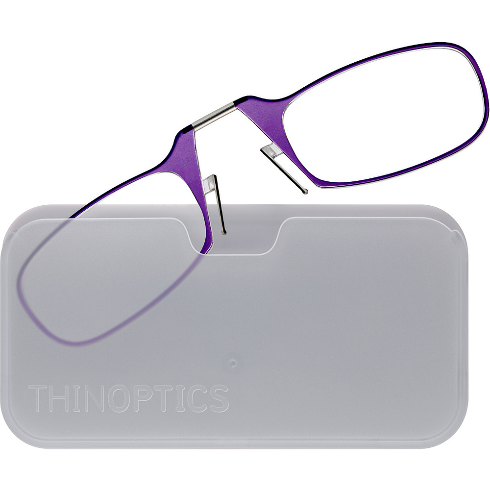 ThinOPTICS Universal White Pod with High Power Glasses Purple High Power ThinOPTICS Sunglasses
