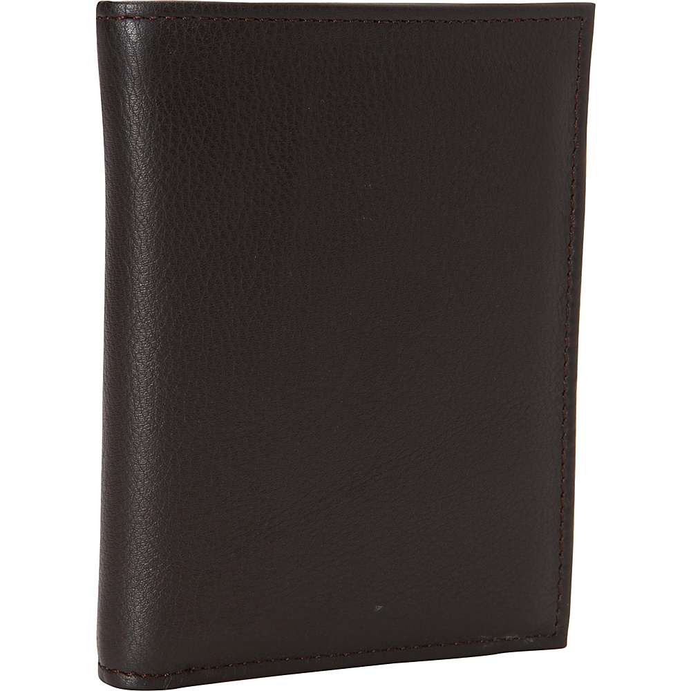 Kiko Leather Slimfold Passcase Wallet Brown Kiko Leather Mens Wallets