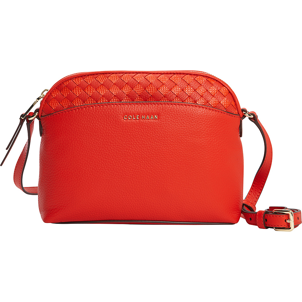 Cole Haan Luella Crossbody Citrus Red Cole Haan Designer Handbags