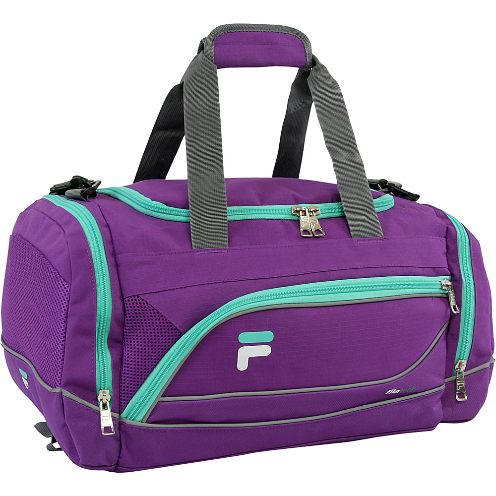 Fila Sprinter Small Sport Duffel Bag Purple Teal Fila Gym Duffels