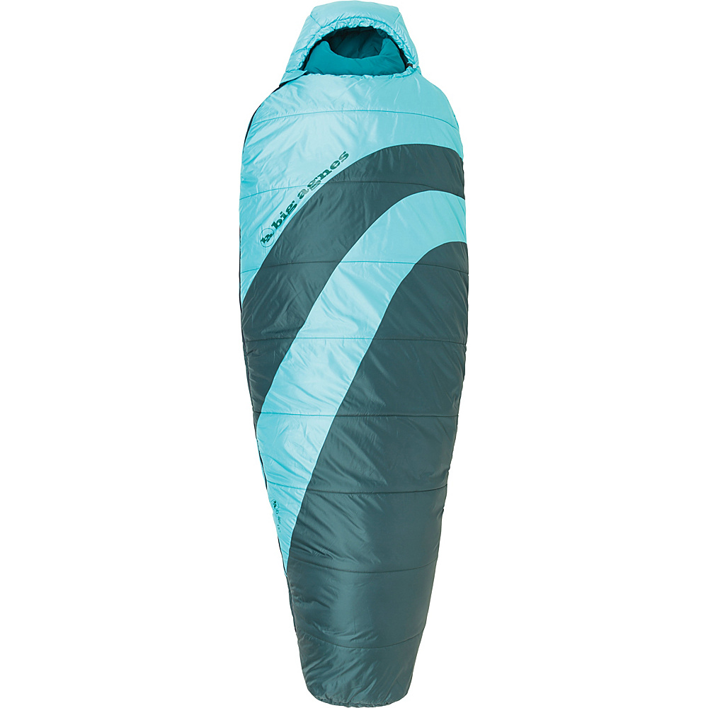 Big Agnes Elsie 15 Synthetic Sleeping Bag Pine Turquoise Petite Right Big Agnes Outdoor Accessories