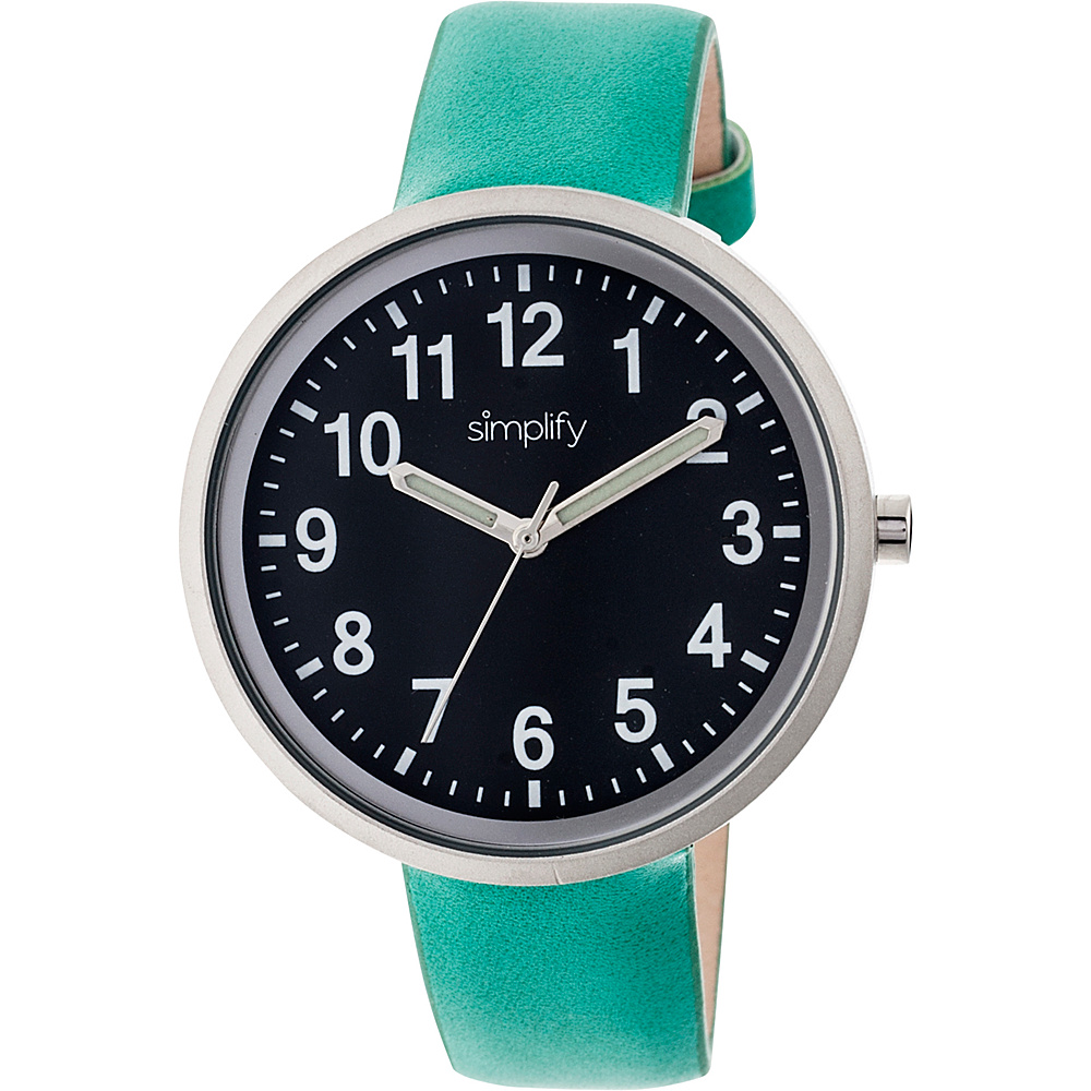 Simplify 2600 Unisex Watch Turquoise Black Simplify Watches