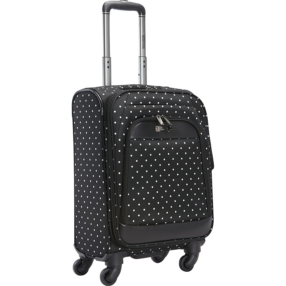Kenneth Cole Reaction Dot Matrix 20 Carry On Black White Polka Dot Kenneth Cole Reaction Softside Carry On