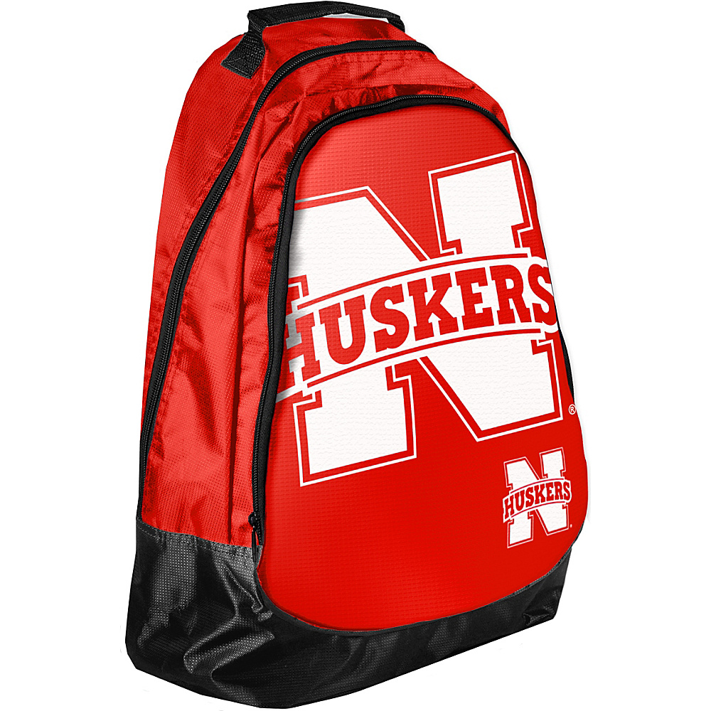 Forever Collectibles NCAA Forever Collectibles Core Structured Backpack University of Nebraska Cornhuskers Red Forever Collectibles Everyday Backpacks