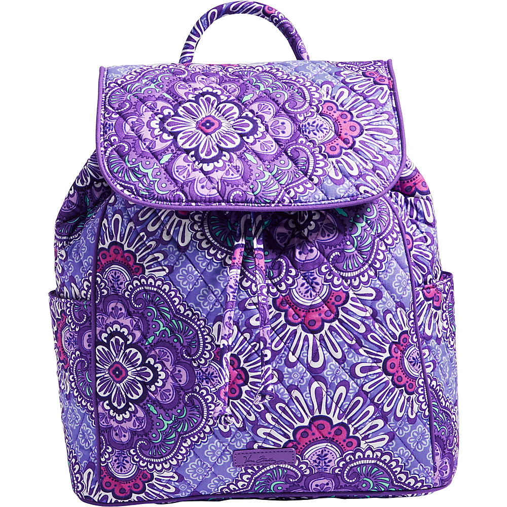 Vera Bradley Drawstring Backpack Lilac Tapestry Vera Bradley Fabric Handbags
