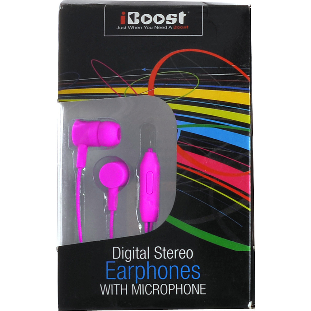 iBoost Earphone With Built In Microphone Purple iBoost Electronics