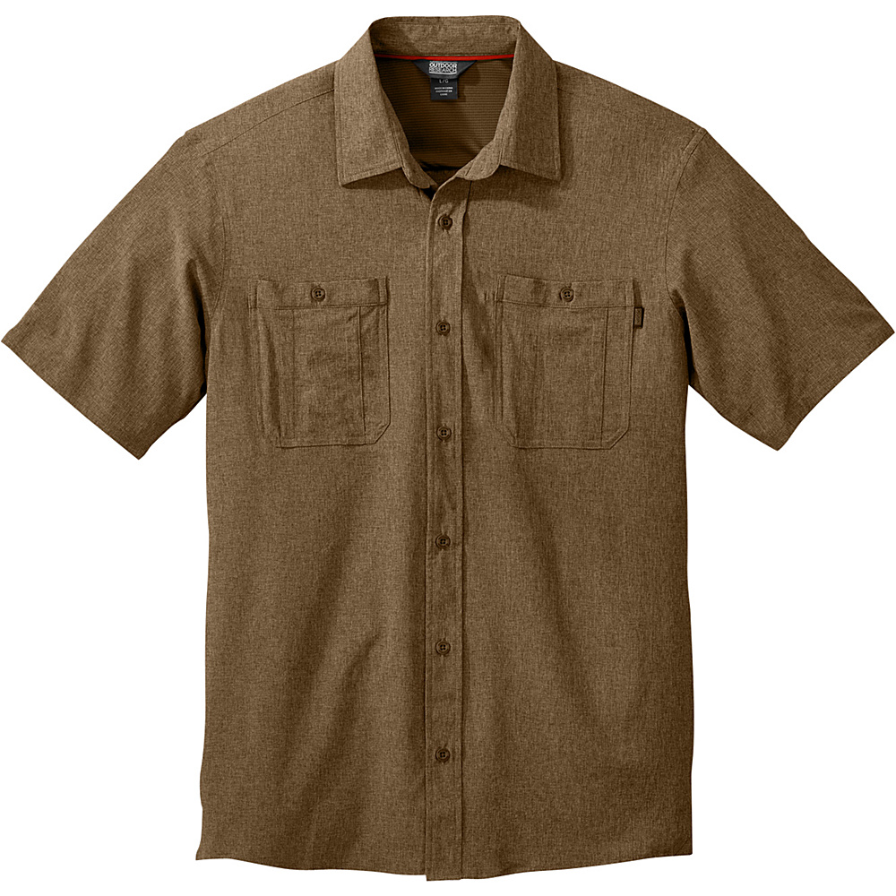Outdoor Research Mens Wayward Short Sleeve Shirt S Coyote Outdoor Research Men s Apparel