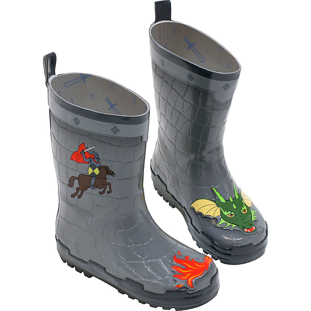 Kidorable Dragon Knight Rain Boots 2 US Kid s M Regular Medium Grey Kidorable Men s Footwear