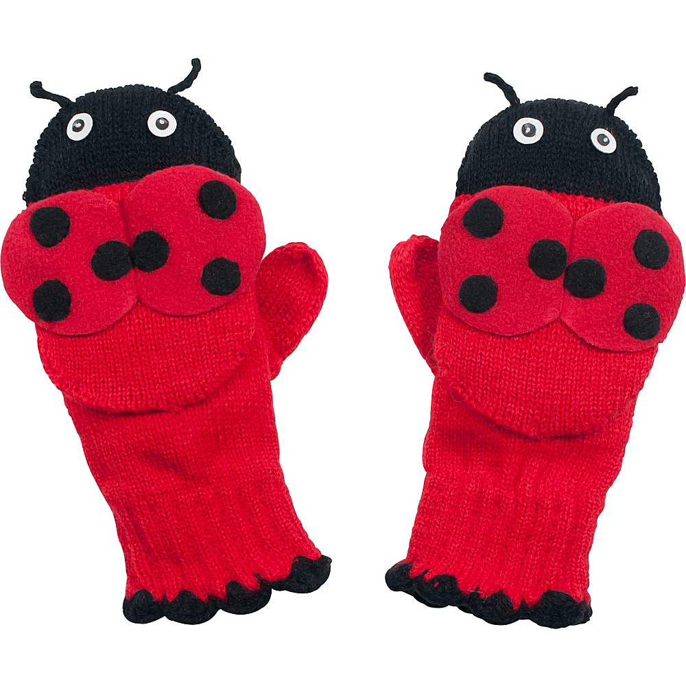 Kidorable Ladybug Knit Mittens Red Small Kidorable Hats Gloves Scarves