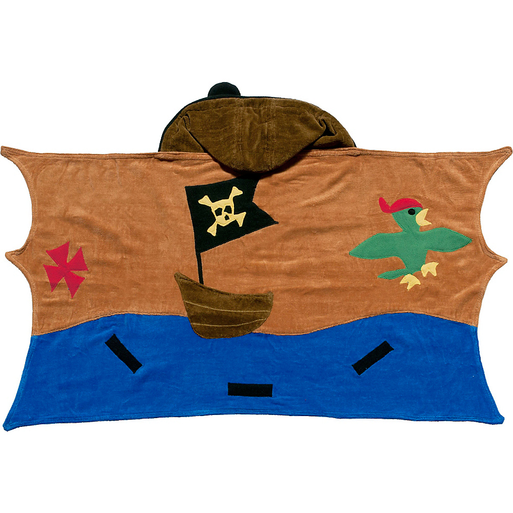 Kidorable Pirate Hooded Towel Brown Medium Kidorable Travel Health Beauty
