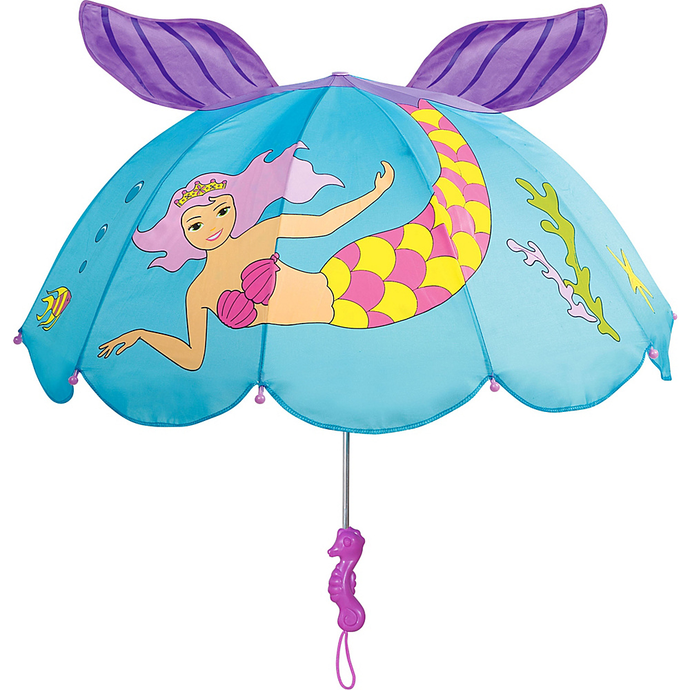 Kidorable Mermaid Umbrella Aqua One Size Kidorable Umbrellas and Rain Gear