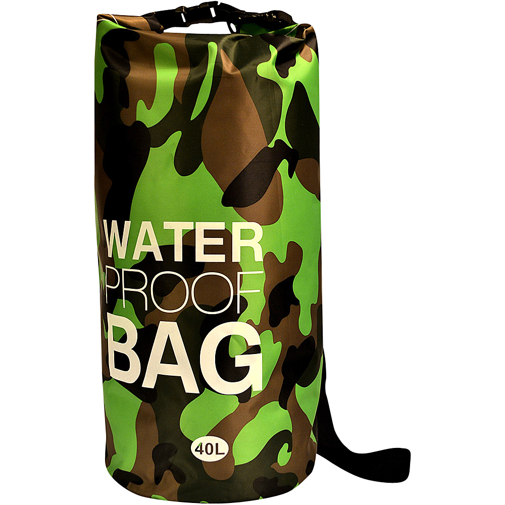 NuFoot NuPouch Water Proof Bags 40L Green Camo NuFoot Travel Organizers