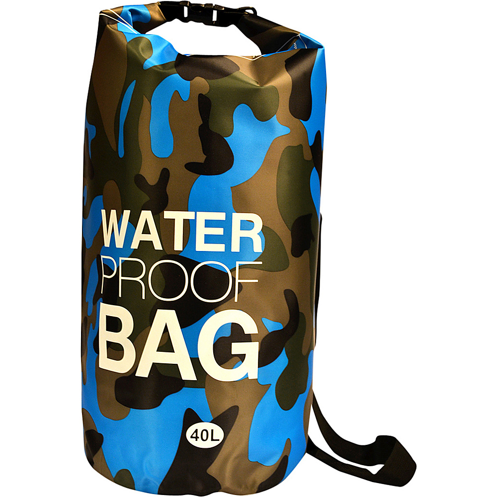 NuFoot NuPouch Water Proof Bags 40L Light Blue Camo NuFoot Travel Organizers
