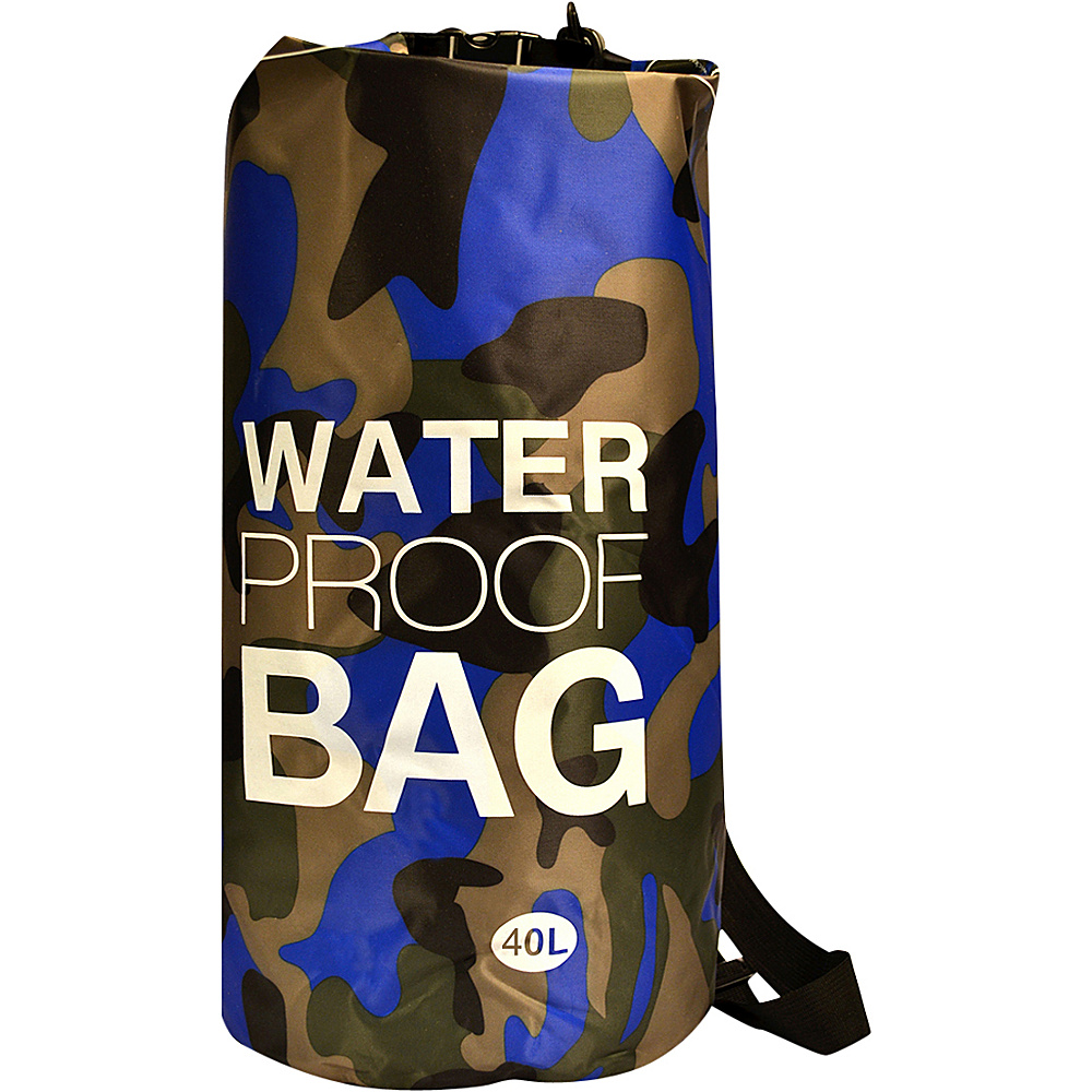 NuFoot NuPouch Water Proof Bags 40L Dark Blue Camo NuFoot Travel Organizers