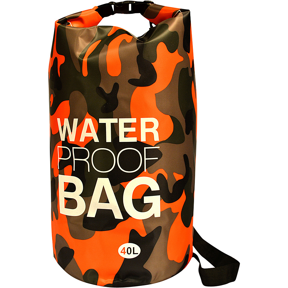 NuFoot NuPouch Water Proof Bags 40L Orange Camo NuFoot Travel Organizers