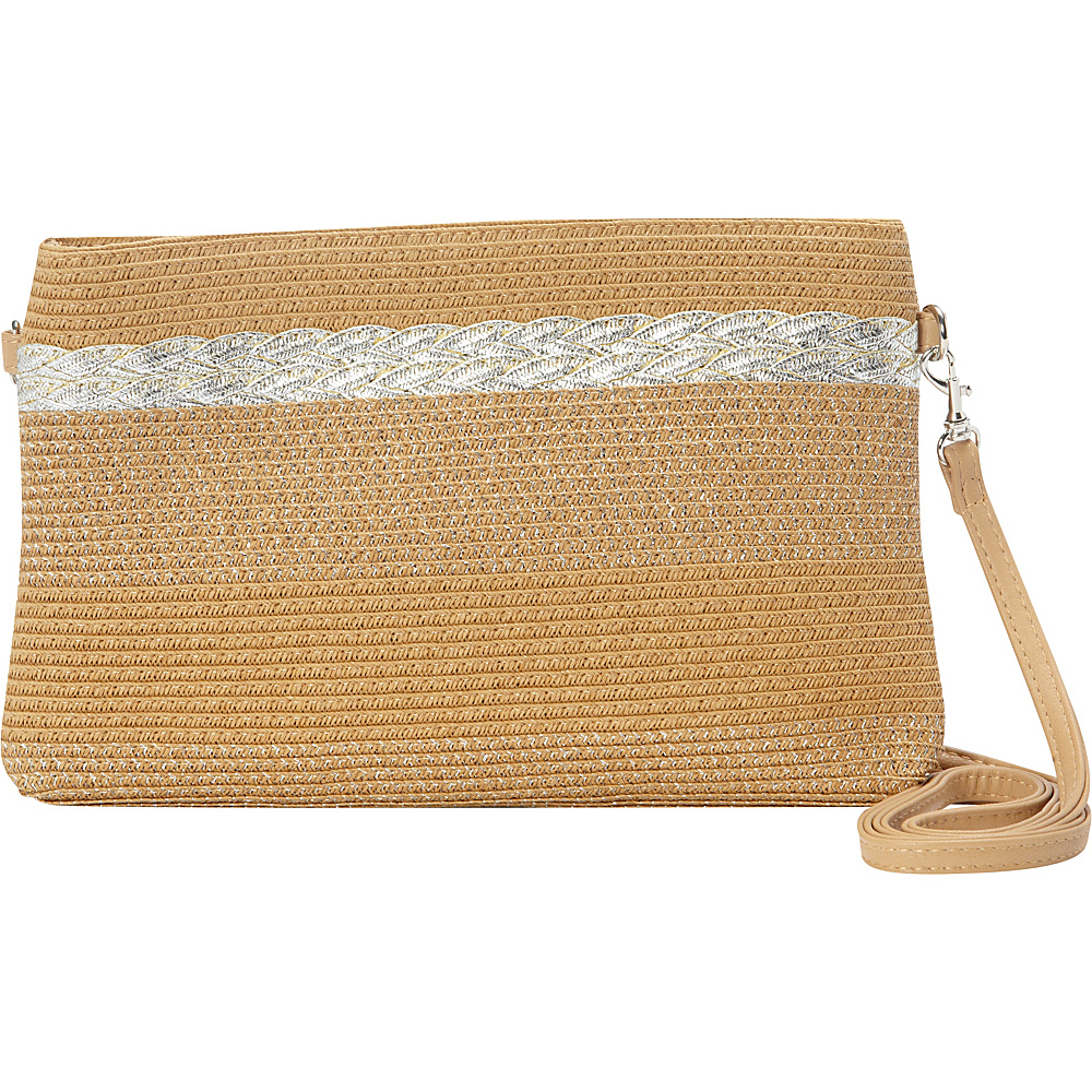 Sun N Sand Esperanza Mini Crossbody Toast Silver Sun N Sand Fabric Handbags