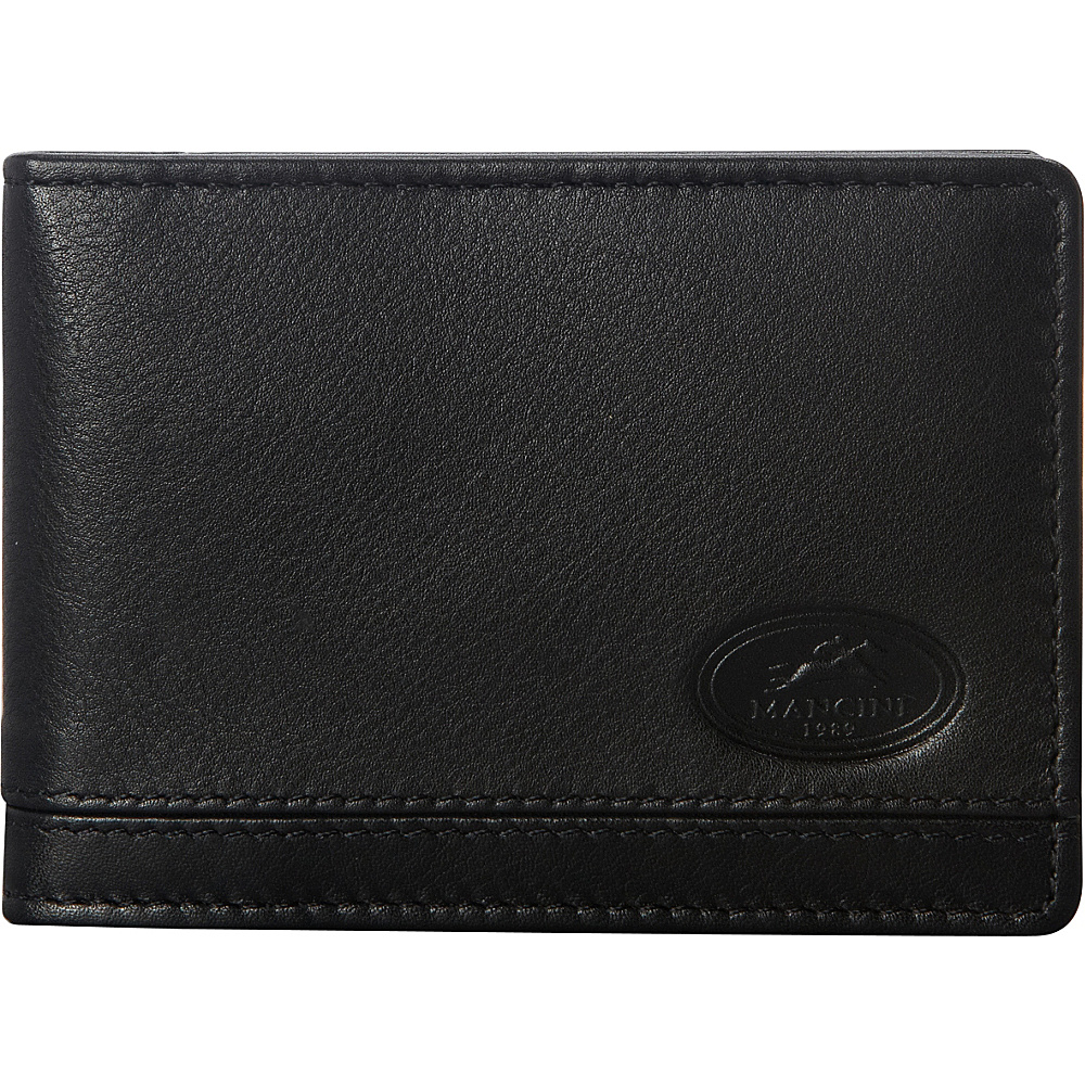 Mancini Leather Goods RFID Secure Deluxe Bill Clip Black Mancini Leather Goods Men s Wallets