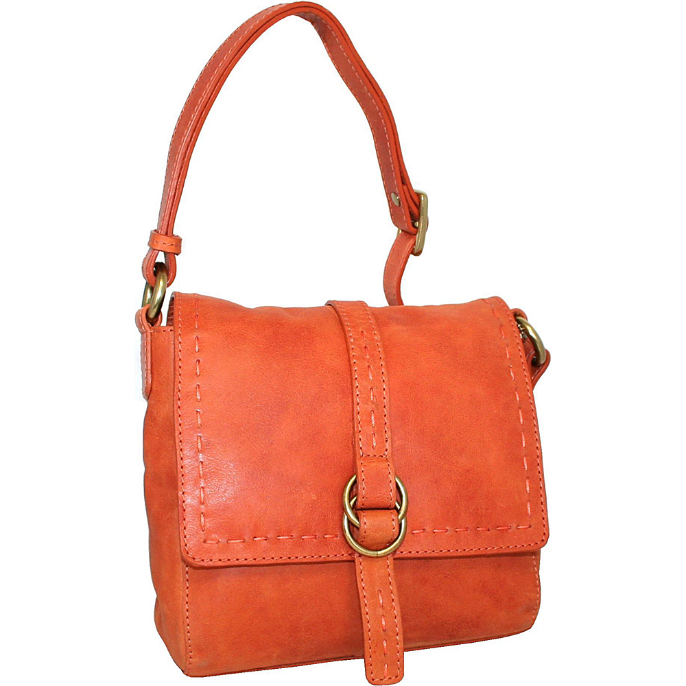 Nino Bossi My Sharona Crossbody Orange Nino Bossi Leather Handbags