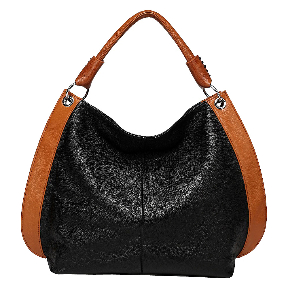 Vicenzo Leather Camelia Leather Tote Black - Vicenzo Leather Leather Handbags