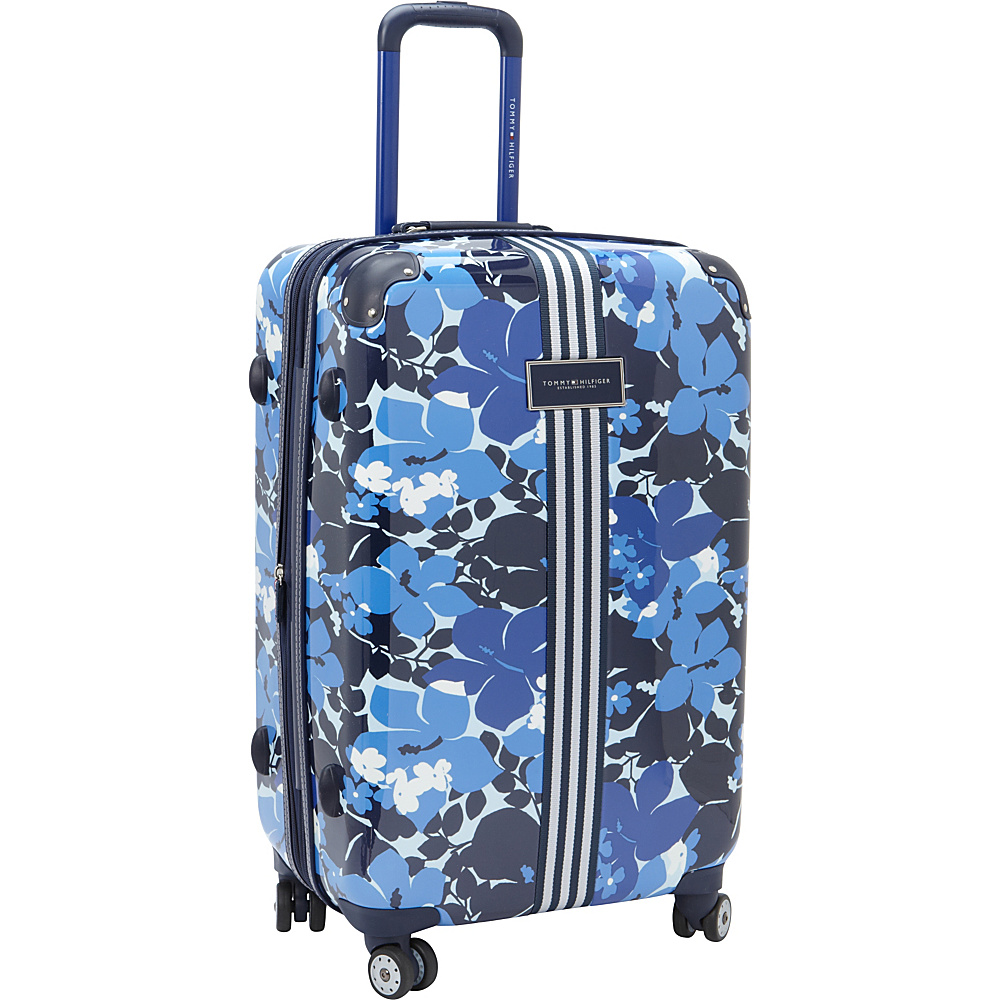 Tommy Hilfiger Luggage Floral 24 Upright Exp. Hardside Spinner Blue Tommy Hilfiger Luggage Hardside Checked