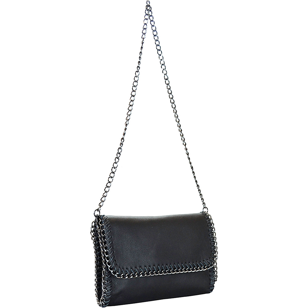 R R Collections Genuine Leather Shoulder bag Black R R Collections Leather Handbags