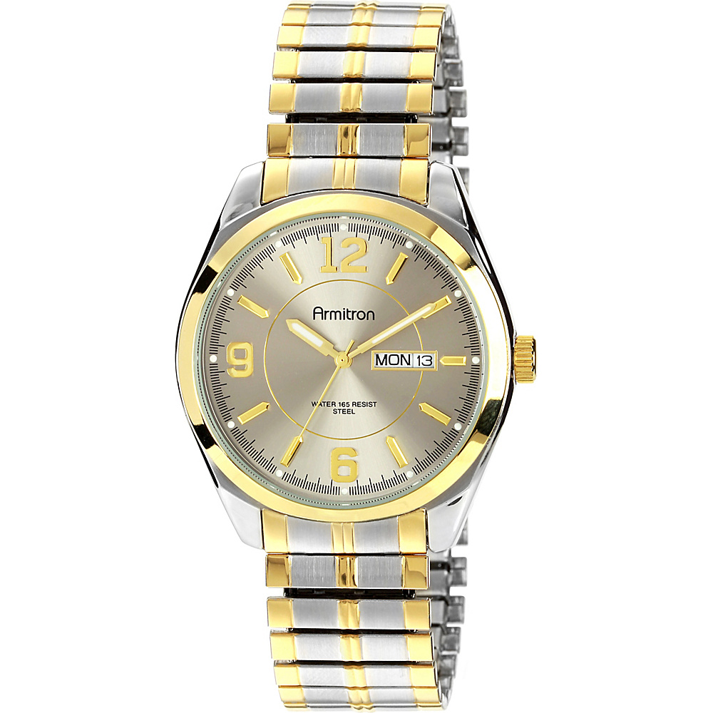 Armitron Mens Two Tone Expansion Band Dress Watch Two Toned Armitron Watches